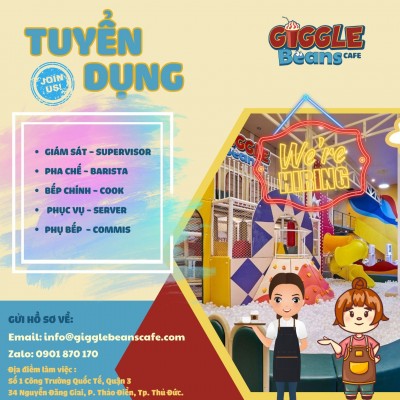 Caffe Giggle Beans tuyển dụng 